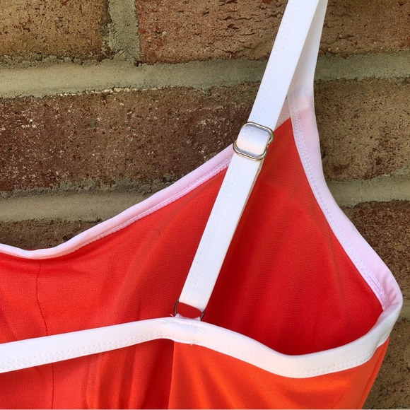 Hurley orange white logo One Piece Swimsuit NWT Women 1X - Picture 4 of 11